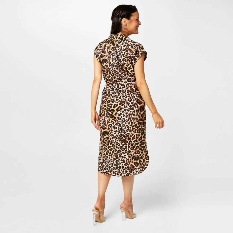 Printed Shirt Dress