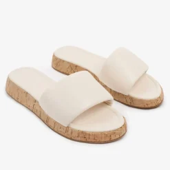 PU Julia Flatform Sliders Sandal Ladies