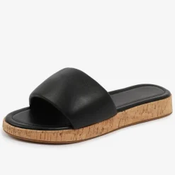 PU Julia Flatform Sliders Sandal Ladies