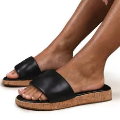 PU Julia Flatform Sliders Sandal Ladies