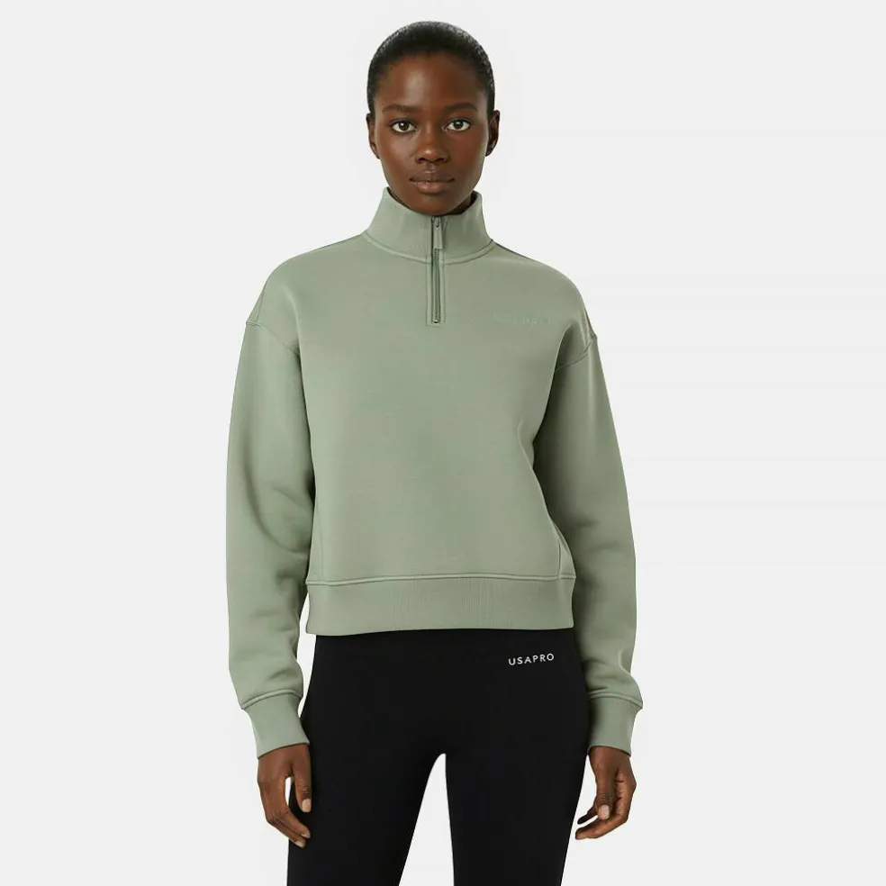 Quarter Zip Top Womens