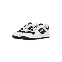 Retro Leather Basket Trainers