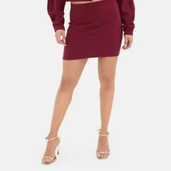 Ribbed Mini Skirt
