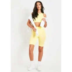 Ribbed Seamless Cycling Shorts