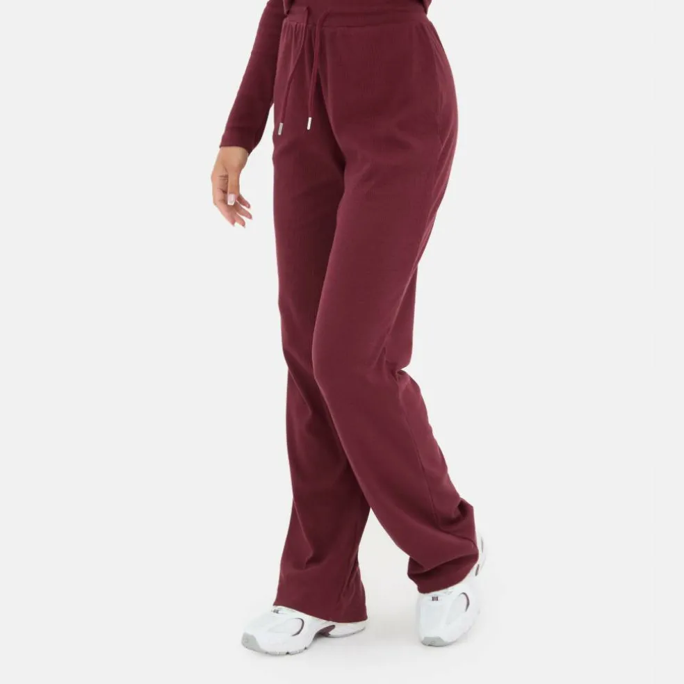 Ribbed Wide Leg Trouser