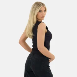 Rib Button Top