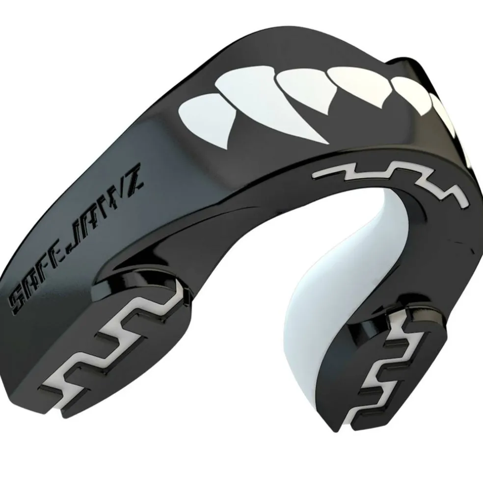 SafeJawz Extro Series Black Fangz Sports Mouthguard
