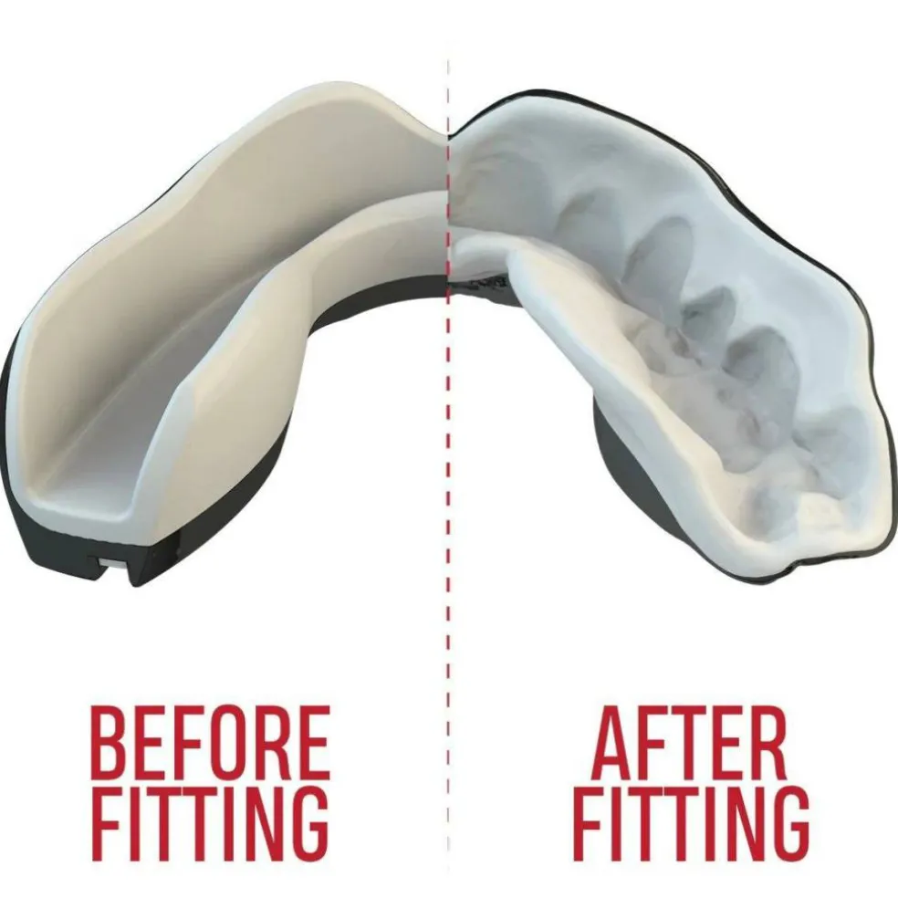 SafeJawz Extro Series Black Fangz Sports Mouthguard