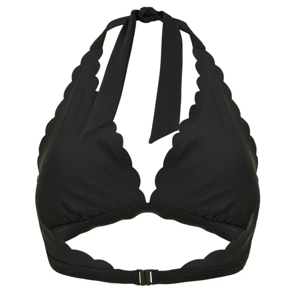 Scallop Halter Top Womens