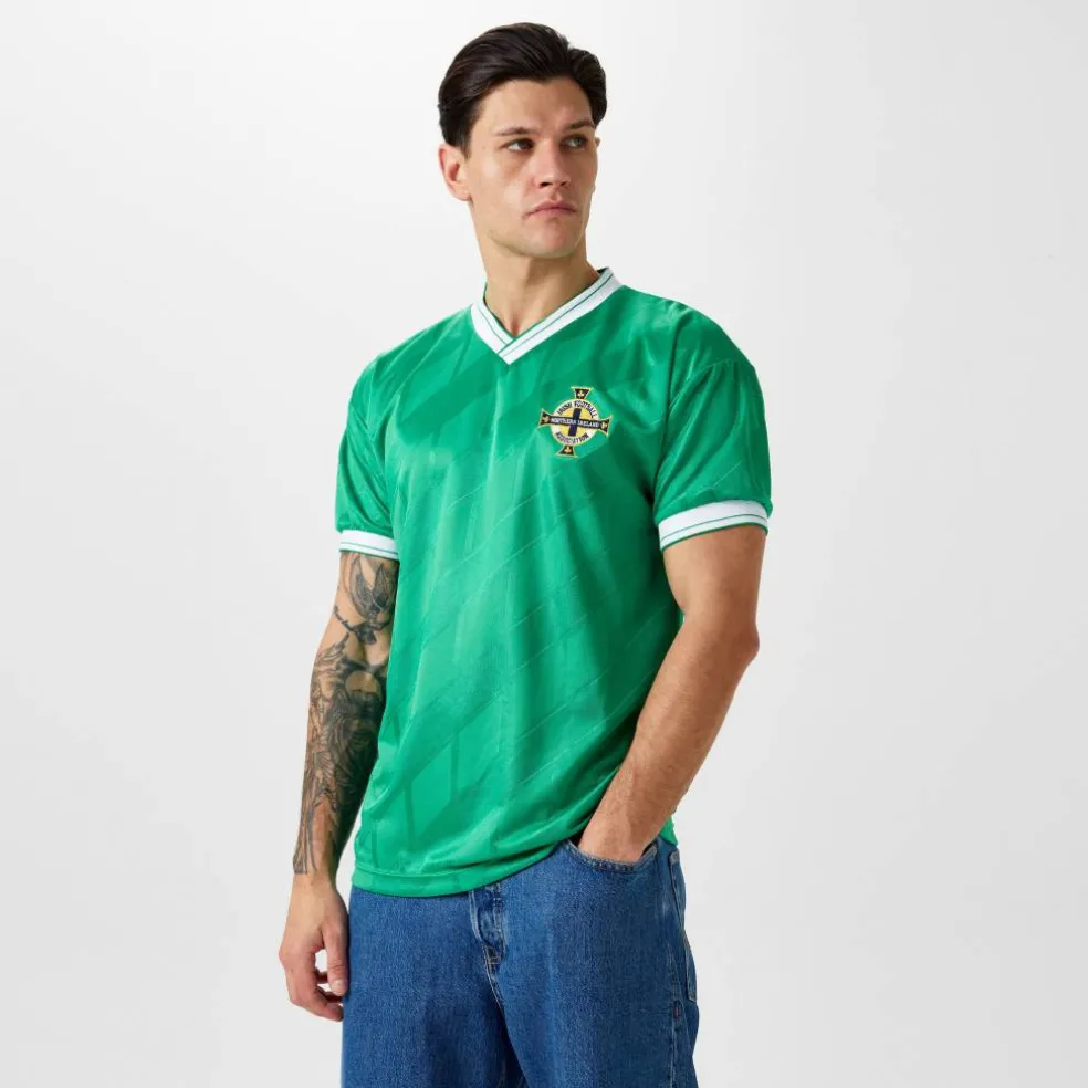 SDraw Northern Ireland '86 Home Shirt Adults