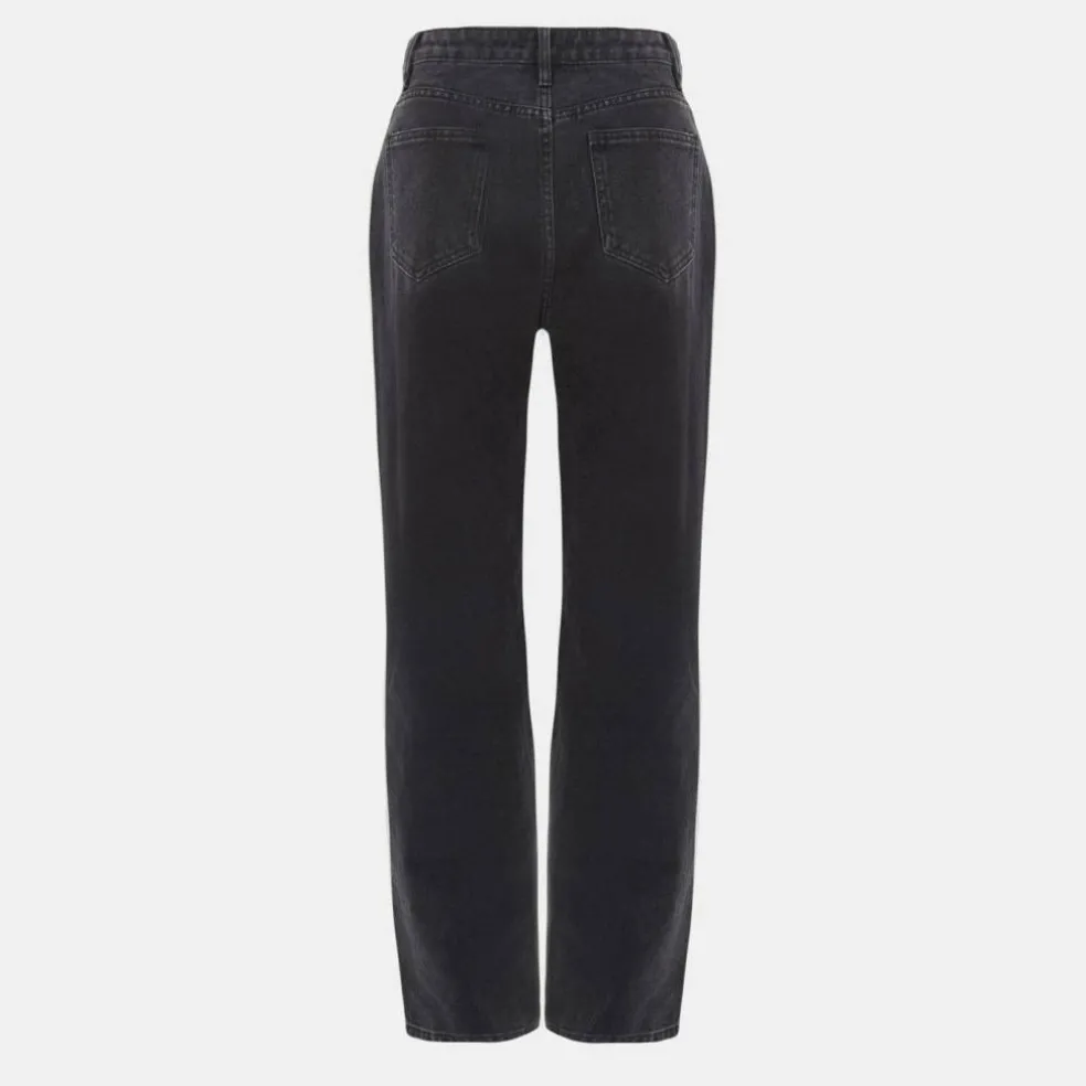 Seam Detail Straight Leg Jeans