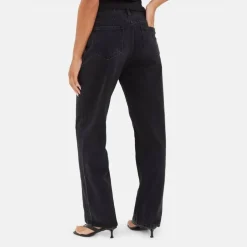 Seam Detail Straight Leg Jeans