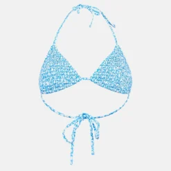Shirred Triangle Bikini Top