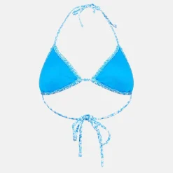 Shirred Triangle Bikini Top