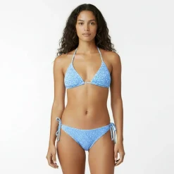 Shirred Triangle Bikini Top