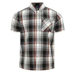 Short Sleeve Check Shirt Mens