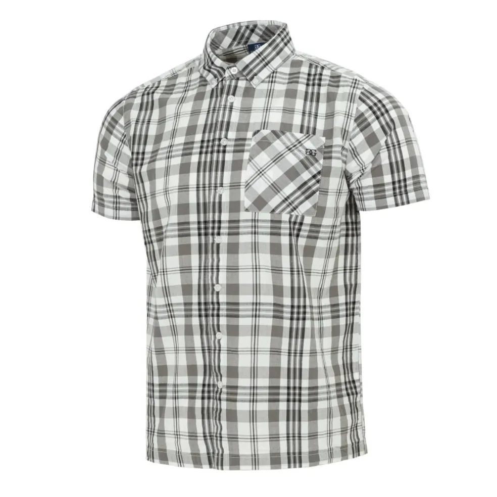 Short Sleeve Check Shirt Mens