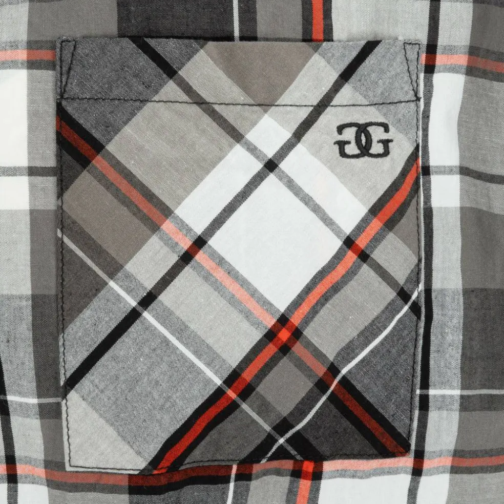Short Sleeve Check Shirt Mens