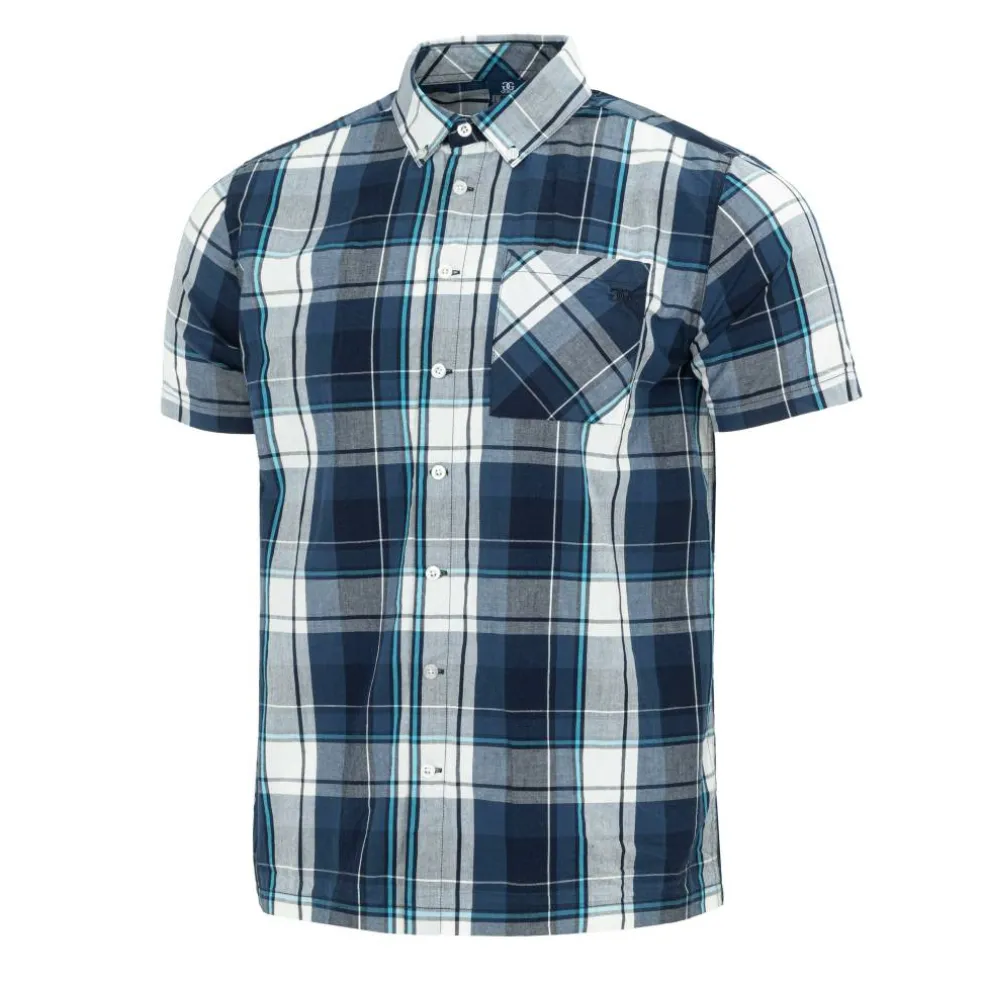 Short Sleeve Check Shirt Mens