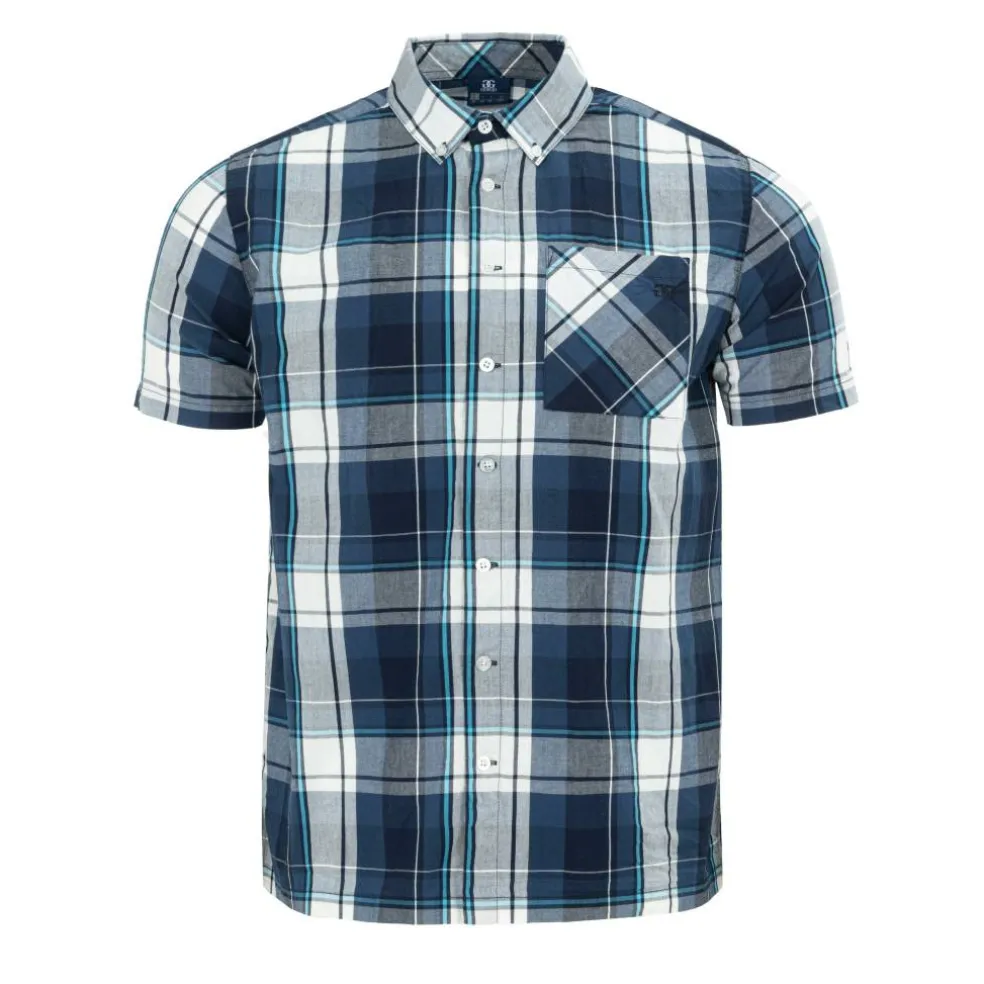 Short Sleeve Check Shirt Mens