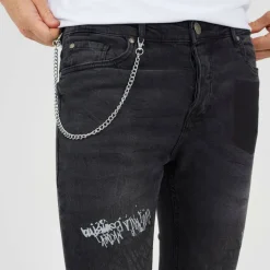 Skinny Fit Denim Jean with Button Fly