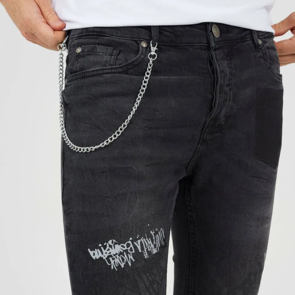 Skinny Fit Denim Jean with Button Fly