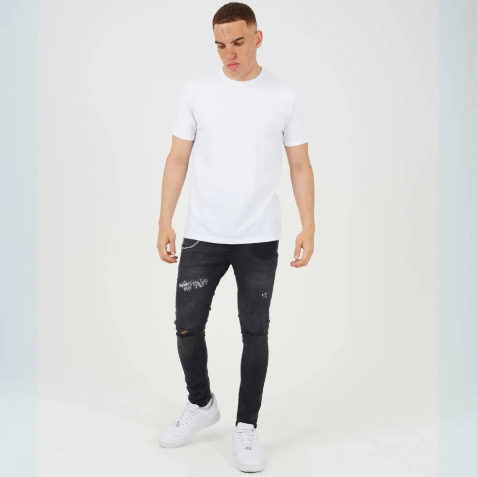 Skinny Fit Denim Jean with Button Fly