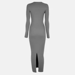 Slash Midi Dress