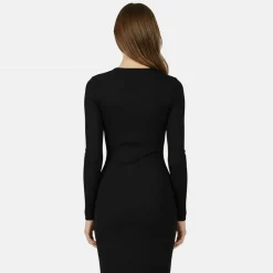 Slash Midi Dress