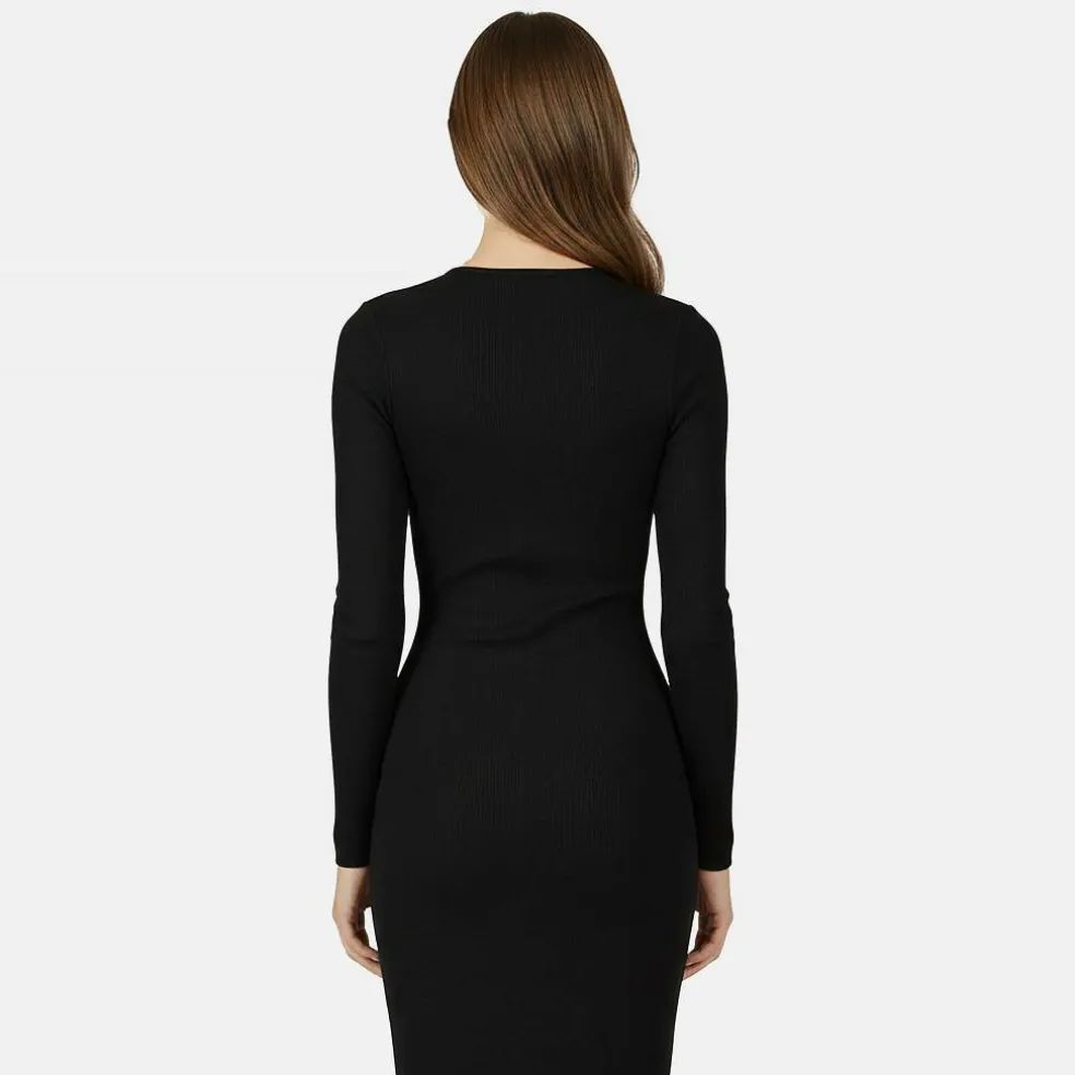 Slash Midi Dress