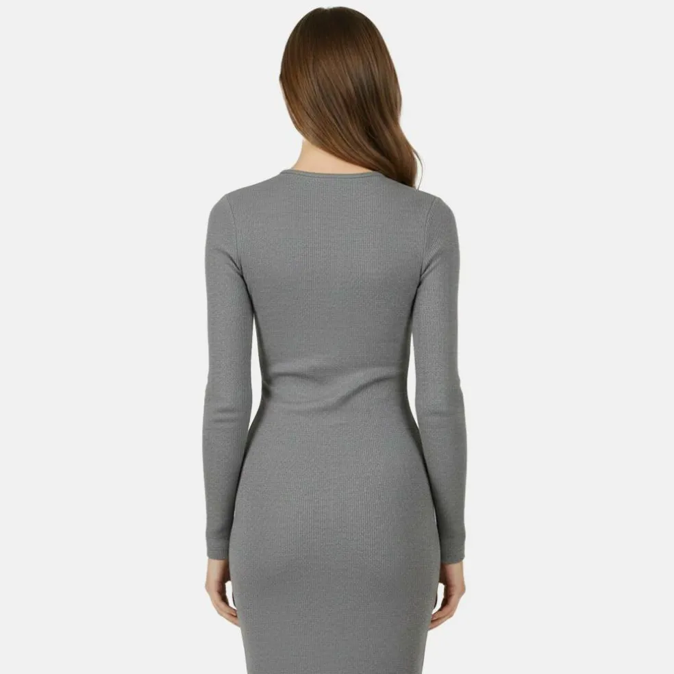 Slash Midi Dress