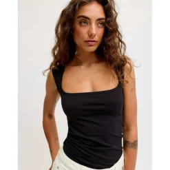 Sleeveless Square Neck Top Ladies