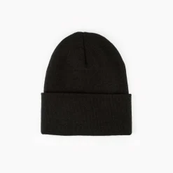 Slouchy Red Tab Beanie