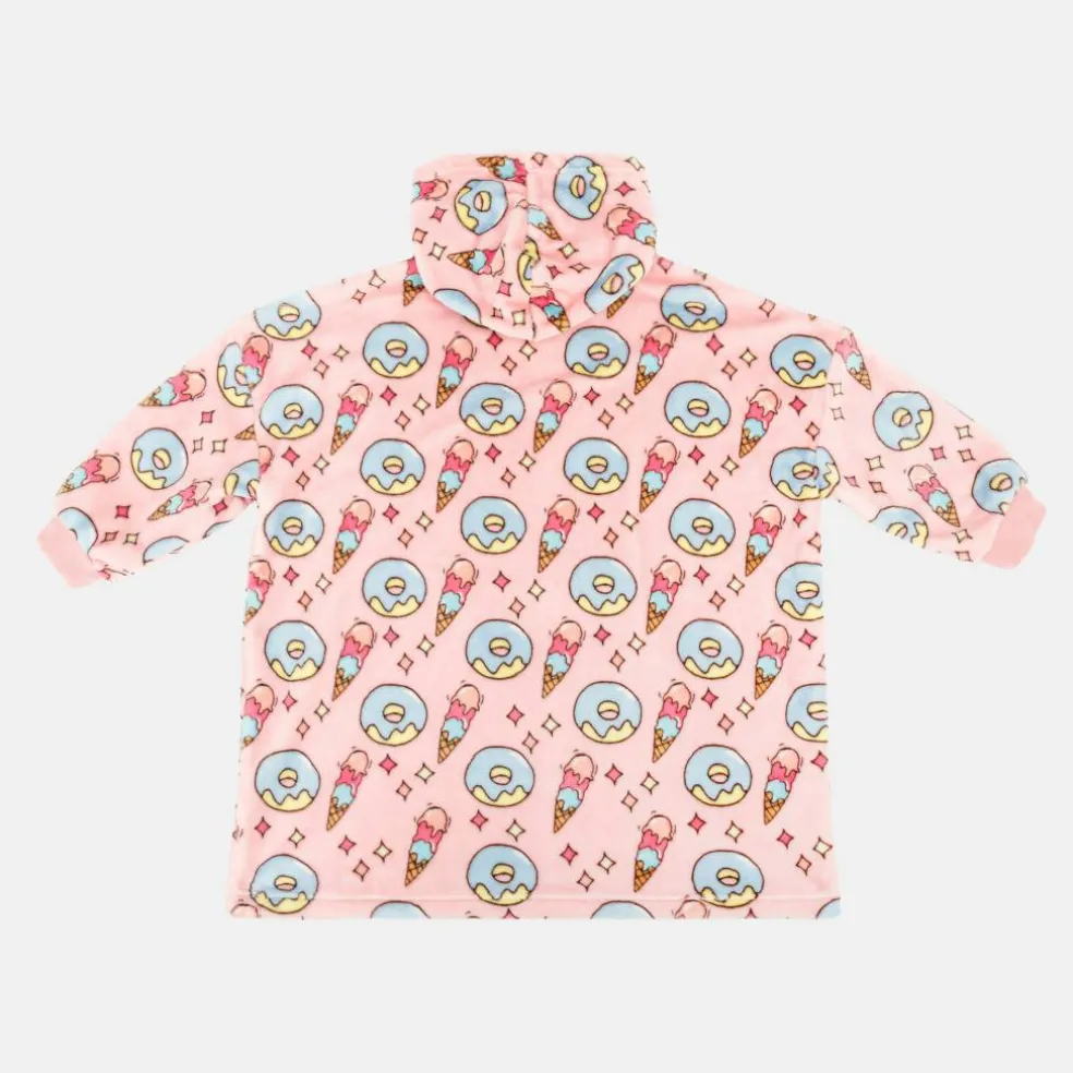 Snuggle Hoodie Ice Cream Pattern Junior Girls