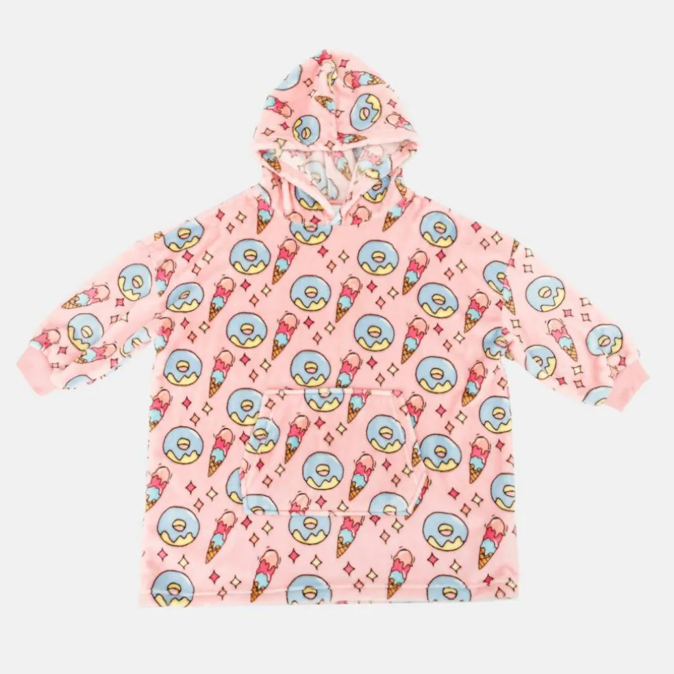 Snuggle Hoodie Ice Cream Pattern Junior Girls