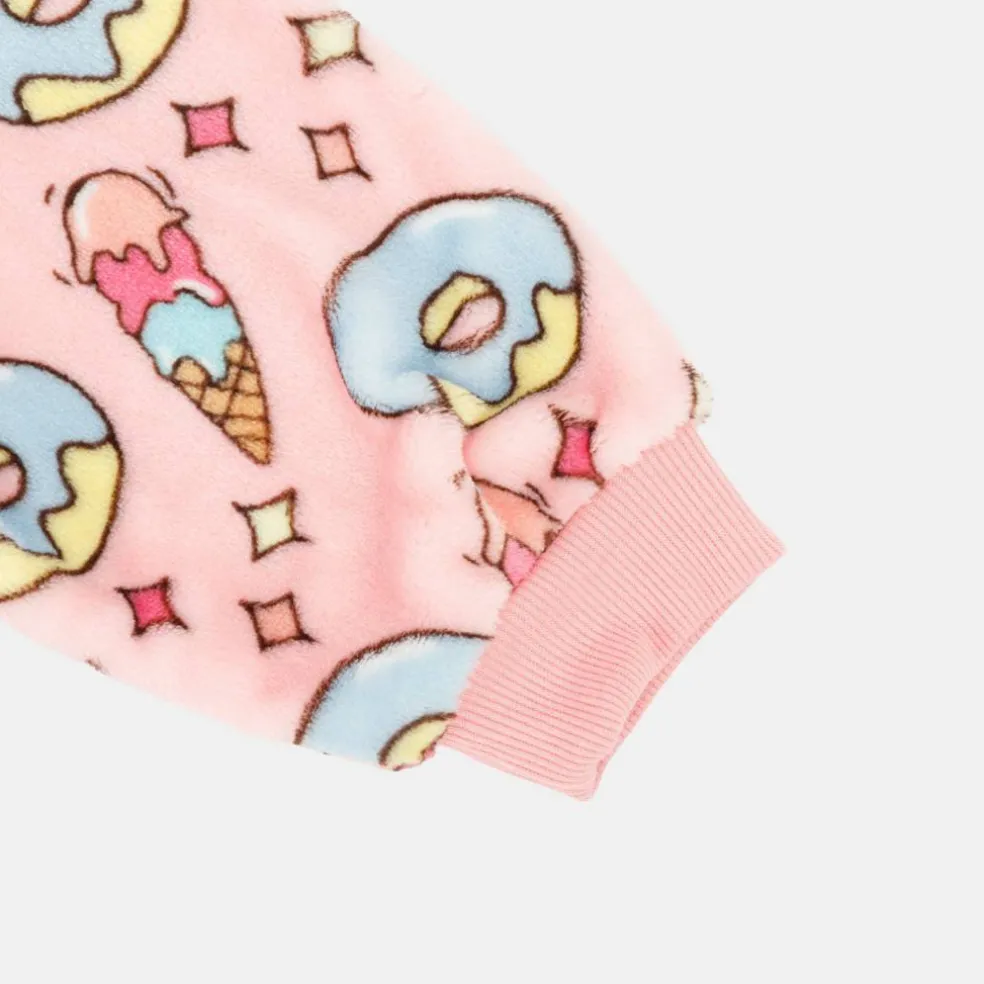 Snuggle Hoodie Ice Cream Pattern Junior Girls