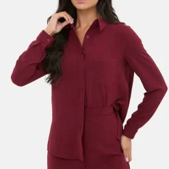 Soft Crepe Long Sleeved Shirt