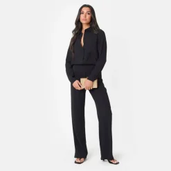 Soft Crepe Long Sleeve Shirt