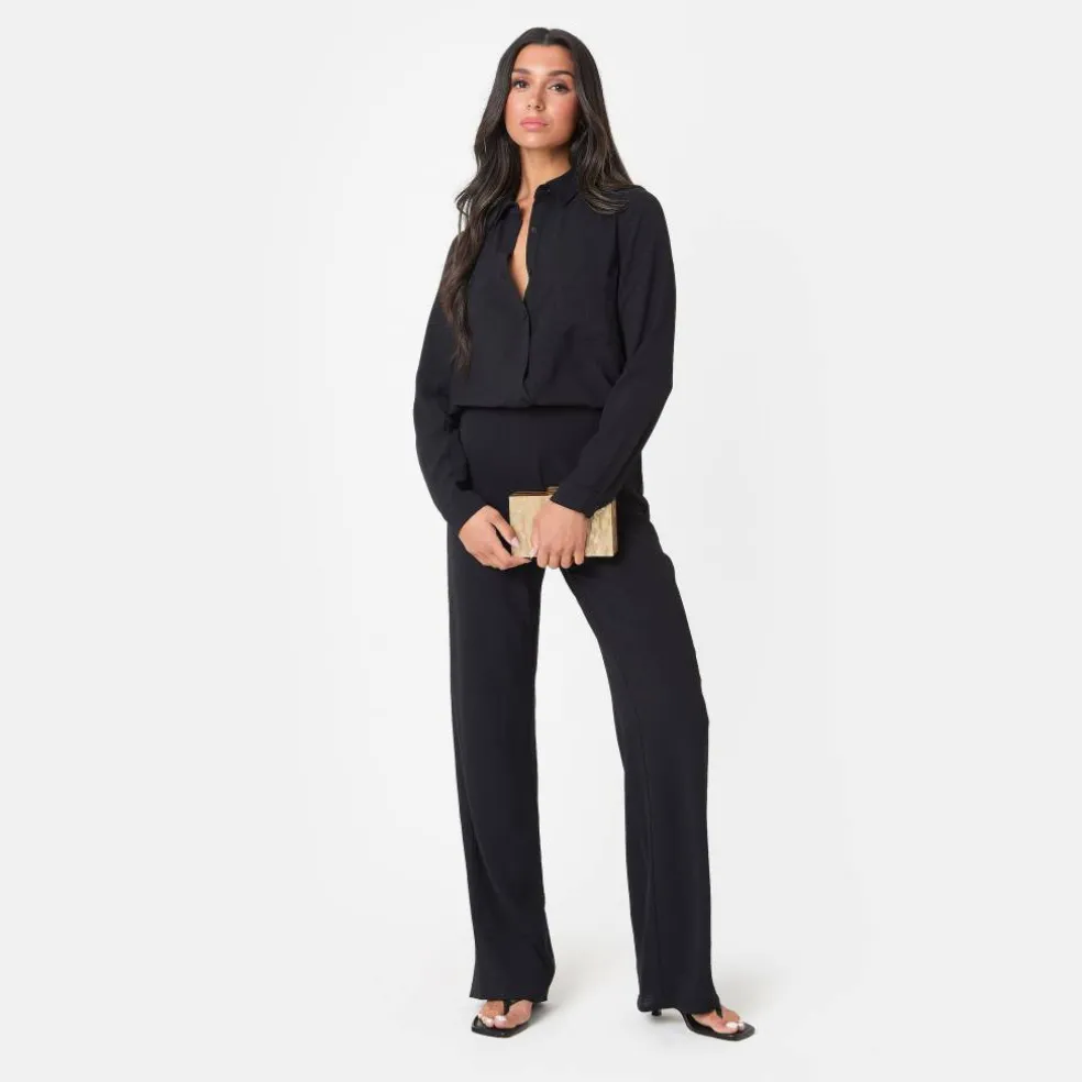 Soft Crepe Long Sleeve Shirt