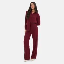 Soft Crepe Wide Leg Trouser