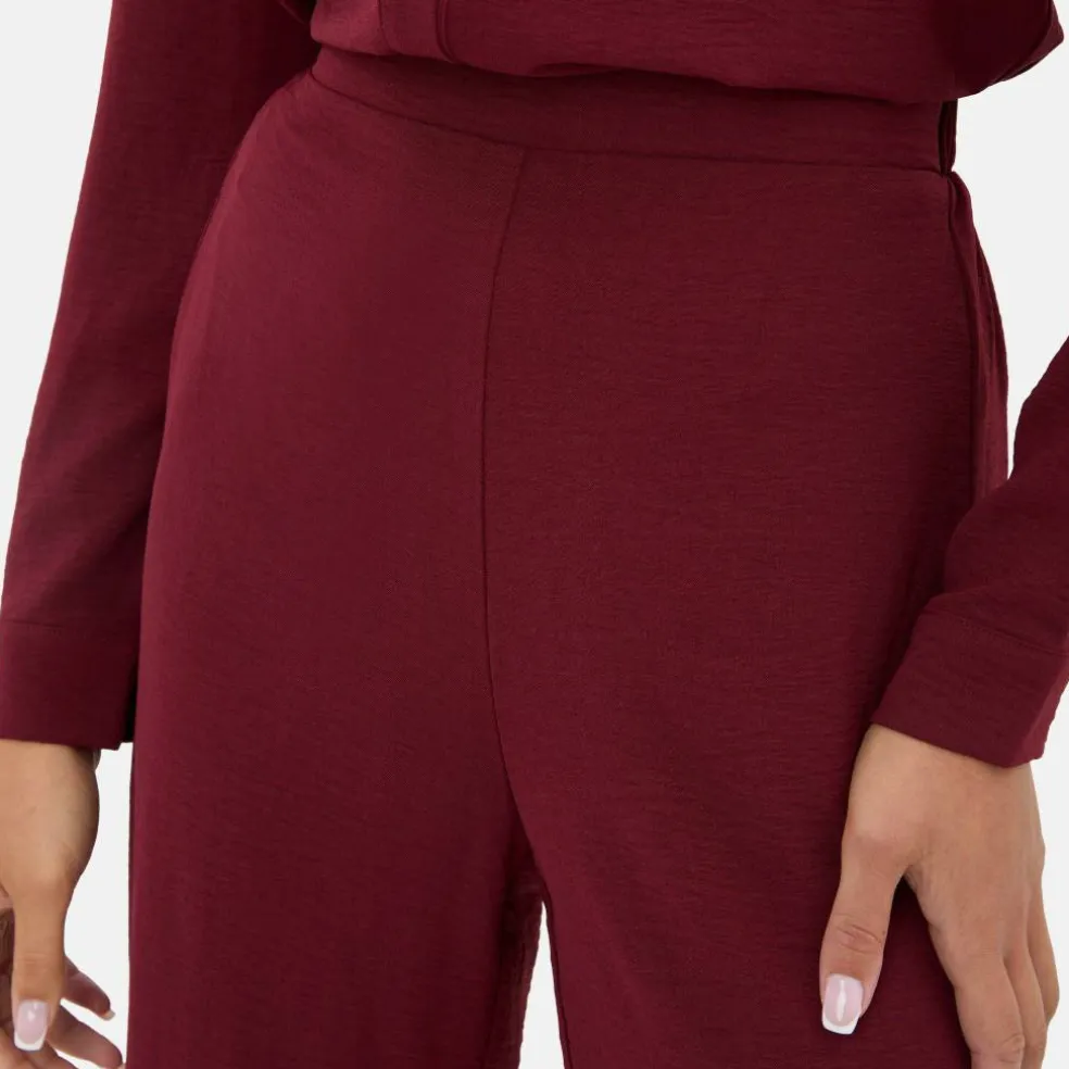 Soft Crepe Wide Leg Trouser