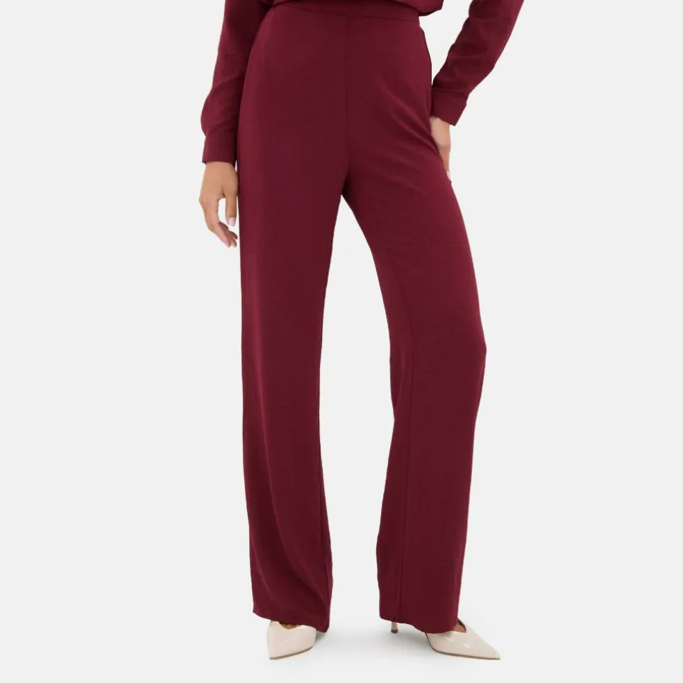 Soft Crepe Wide Leg Trouser