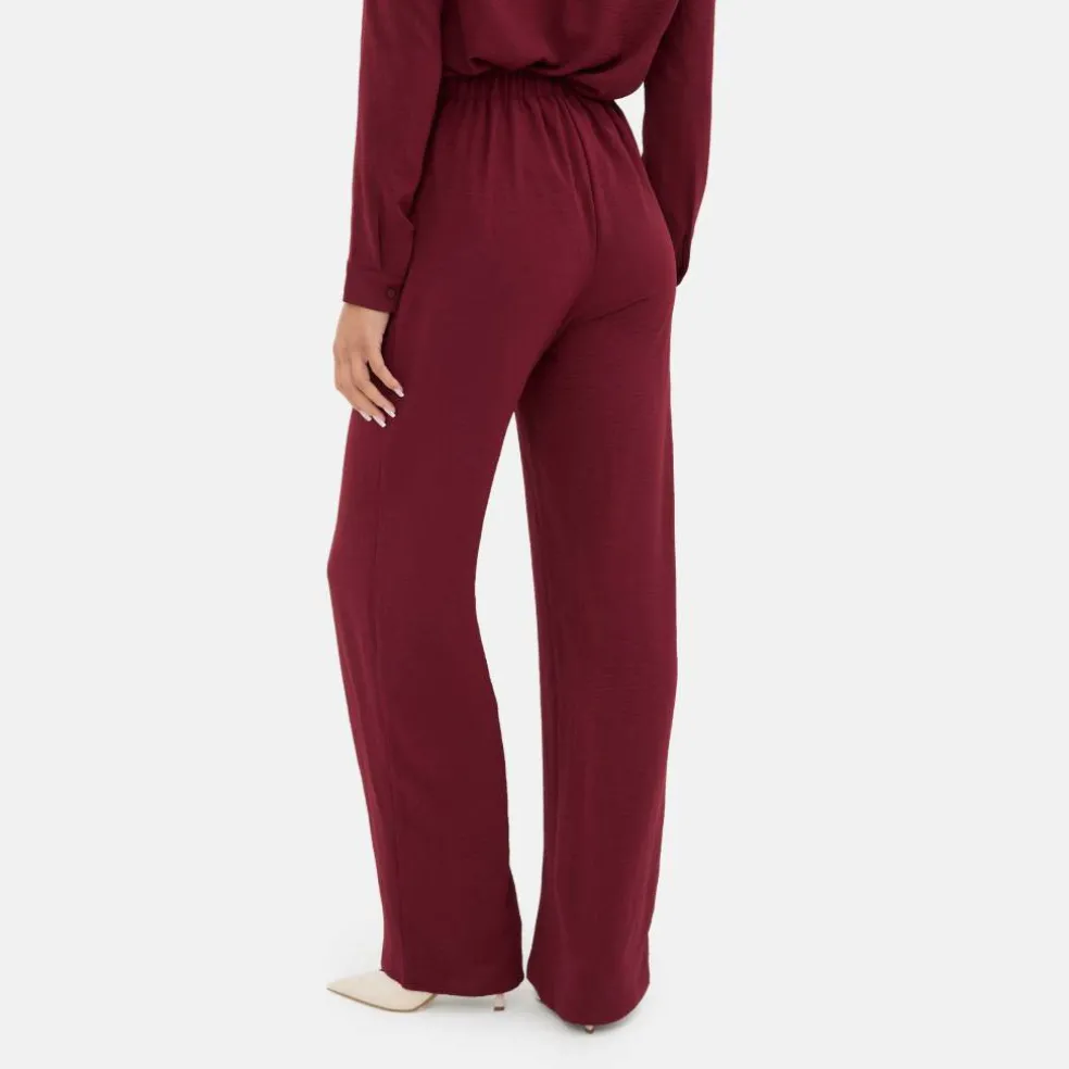 Soft Crepe Wide Leg Trouser