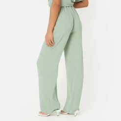 Soft Crepe Wide Leg Trousers