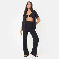 Soft Crepe Wide Leg Trousers