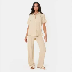 Soft Crepe Wide Leg Trousers