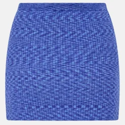 Space Dye Knit Rib Mini Skirt