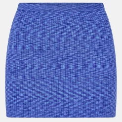 Space Dye Knit Rib Mini Skirt