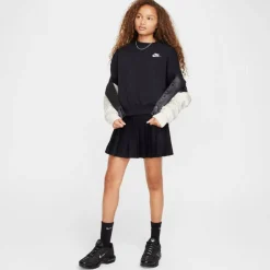 Sportswear Club Fleece Big Kids' (Girls') Boxy Crewneck Sweatshirt