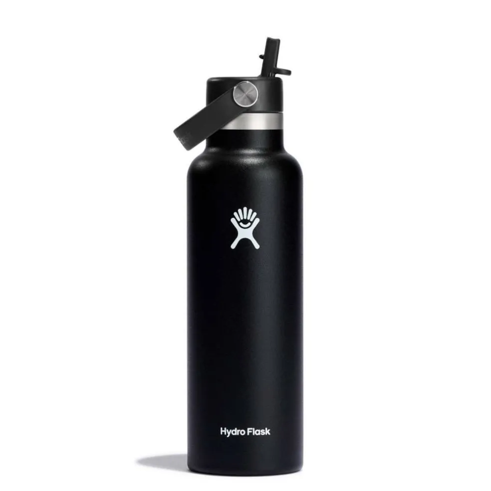 Standard Mouth Water Bottle 621 ml (21 oz) with Flex Straw Cap